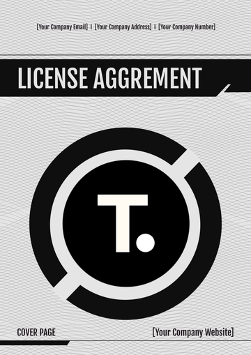 Free License Agreement Template to Edit Online