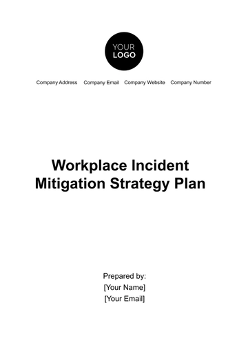 Free Workplace Incident Mitigation Strategy Plan Template to Edit Online