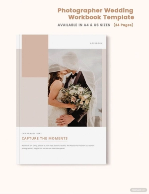 Photographer Wedding Workbook Template
