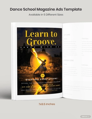 Dance School Magazine Ads Template