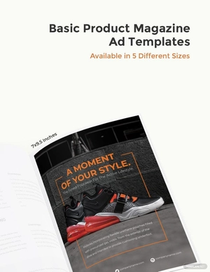 Basic Product Magazine Ads Template