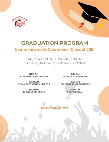Free Downloadable Graduation Program Template to Edit Online Free Downloadable Graduation Program Template to Edit Online