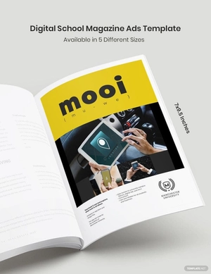 Digital school Magazine Ads Template