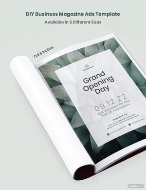 DIY Business Magazine Ads Template