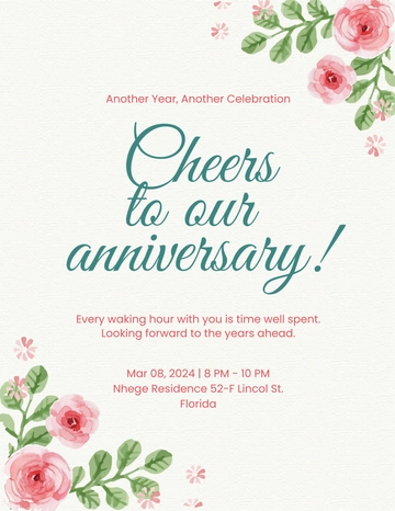 Free Anniversary Program Template to Edit Online