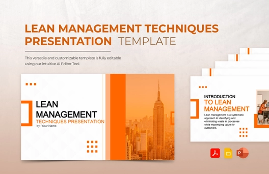 Lean Management Techniques Presentation Template