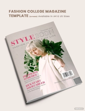 Fashion College Magazine Template