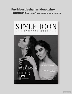 Fashion Designer Magazine Template