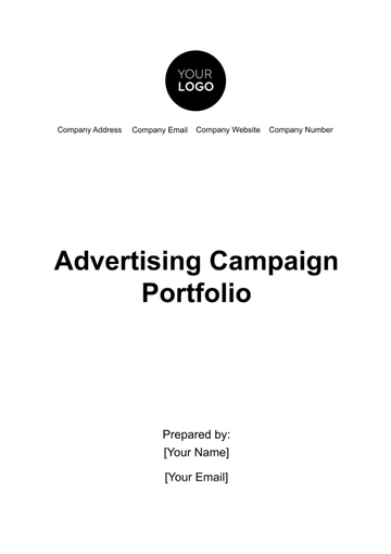 Free Advertising Campaign Portfolio Template to Edit Online
