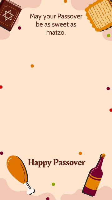 Free Passover Snapchat Geofilter Template to Edit Online