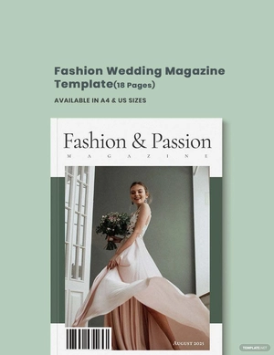 Fashion Wedding Magazine Template