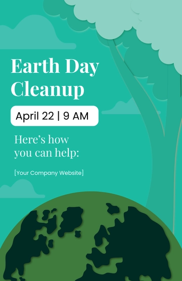 Free Earth Day Poster Template to Edit Online