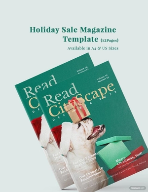 Holiday Sale Magazine Template