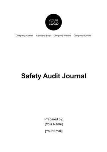 Free Safety Audit Journal Template to Edit Online