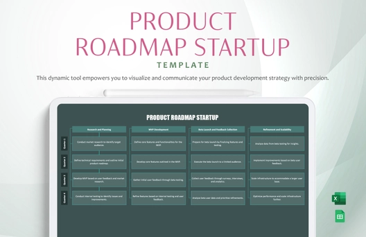 Product Roadmap Startup Template