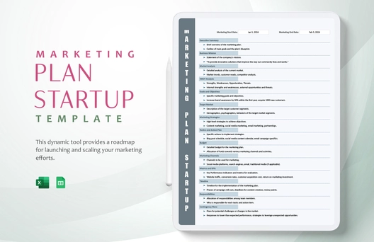 Marketing Plan Startup Template