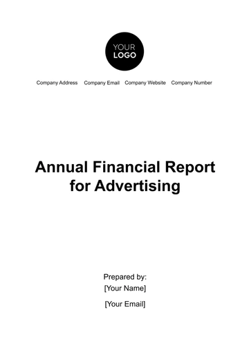 Free Annual Financial Report for Advertising Template to Edit Online