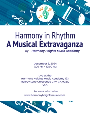Free Musical Program Templates to Edit Online