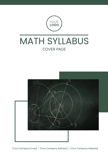 Free Math Syllabus Cover Page Template to Edit Online