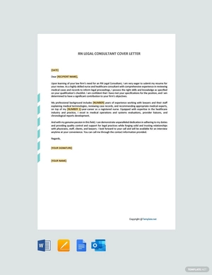 RN Legal Consultant Cover Letter