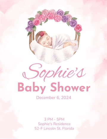 Free Baby shower program Templates to Edit Online