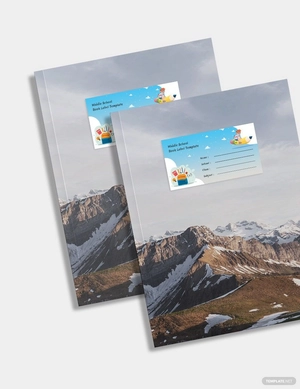 Middle School Book Label Template