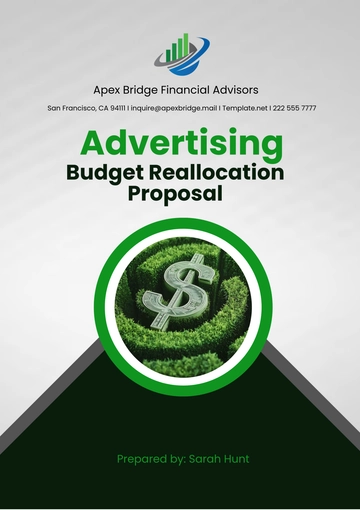 Free Advertising Budget Reallocation Proposal Template to Edit Online
