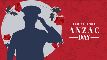 Free Anzac Day Youtube Thumbnail Template to Edit Online