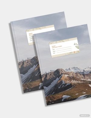 Sample Book Label Template