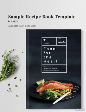 Sample Recipe Book Template