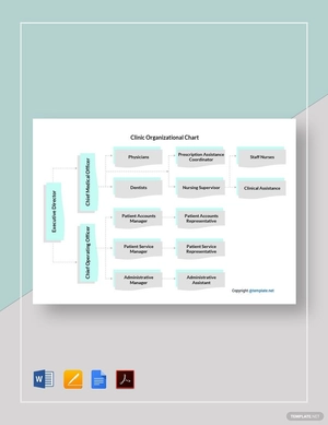 Clinic Organizational Chart Template