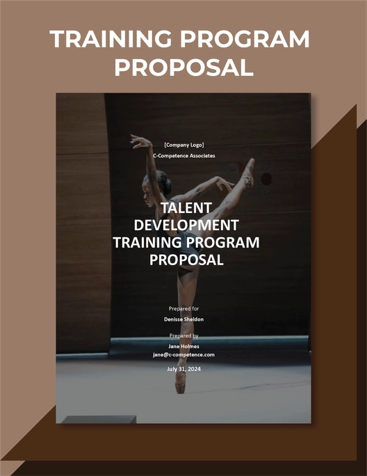 Training Program Proposal Template Training Program Proposal Template