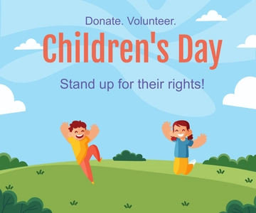 Free Children's Day Ad Banner Template to Edit Online