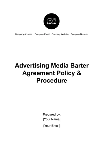 Free Advertising Media Barter Agreement Policy & Procedure Template to Edit Online