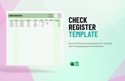 Check Register Template