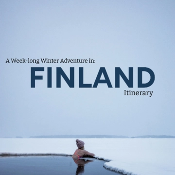 Free Finland Winter Itinerary Template to Edit Online