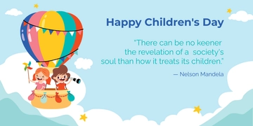 Free Children's Day X Post Template to Edit Online