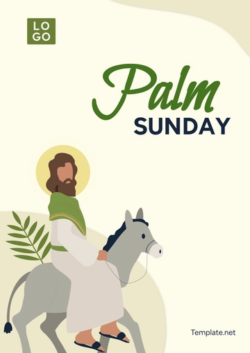 Free Palm Sunday Cover Page Template to Edit Online