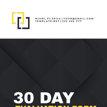 Free 30 Day Evaluation Template to Edit Online