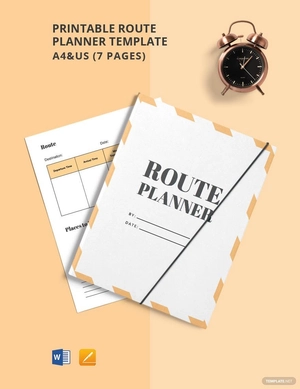 Printable Route Planner Template