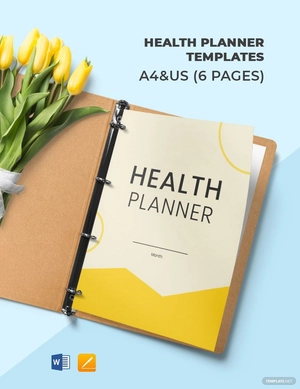 Health Planner Template