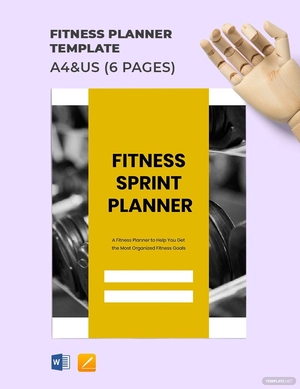 Fitness Planner Template