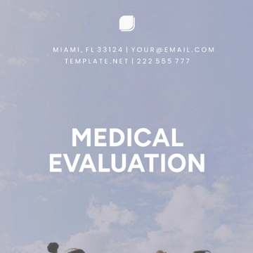 Free Medical Evaluation Template to Edit Online
