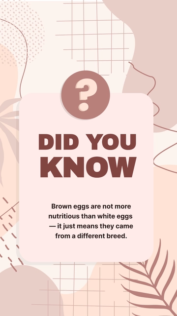 Free Did You Know Template to Edit Online