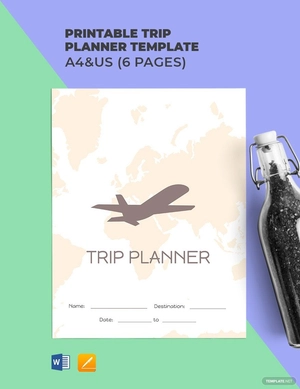 Printable Trip Planner Template