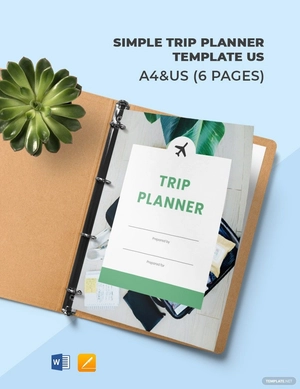 Simple Trip Planner Template