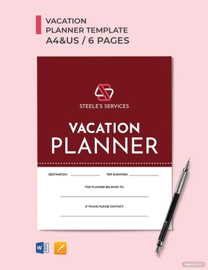 Company Vacation Planner Template