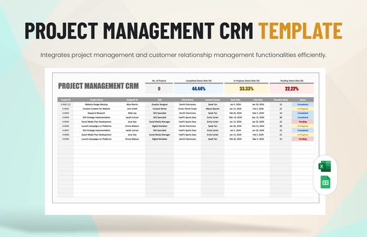 Project Management CRM Template