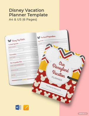 Disney Vacation Planner Template