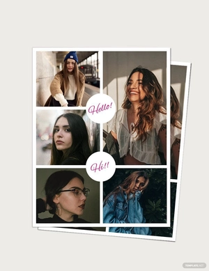 Blog Board Photo Collage Template